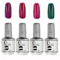 4tlg CH Tränken-weg-Flasche Silber Süßigkeit mischte Farben UV Color Gel Polish Set (NO.37-40,  15 ml)