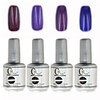 4tlg CH Tränken-weg-Flasche Silber Süßigkeit mischte Farben UV Color Gel Polish Set (No.65-68,  15 ml)
