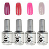 4tlg CH Tränken-weg-Flasche Silber Süßigkeit mischte Farben UV Color Gel Polish Set (No.69-72,  15 ml)