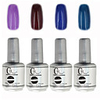 4tlg CH Tränken-weg-Flasche Silber Süßigkeit mischte Farben UV Color Gel Polish Set (No.81-84,  15 ml)