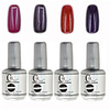 4tlg CH Tränken-weg-Flasche Silber Süßigkeit mischte Farben UV Color Gel Polish Set (No.89-92,  15 ml)