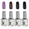 4tlg CH Tränken-weg-Flasche Silber Süßigkeit mischte Farben UV Color Gel Polish Set (Nr.33-36,  15 ml)