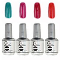 4tlg CH Tränken-weg-Flasche Silber Süßigkeit mischte Farben UV Color Gel Polish Set (Nr.45-48,  15 ml)
