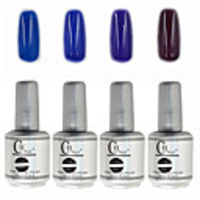 4tlg CH Tränken-weg-Flasche Silber Süßigkeit mischte Farben UV Color Gel Polish Set (Nr.49-52,  15 ml)