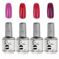 4tlg CH Tränken-weg-Flasche Silber Süßigkeit mischte Farben UV Color Gel Polish Set (Nr.57-60,  15 ml)