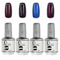 4tlg CH Tränken-weg-Flasche Silber Süßigkeit mischte Farben UV Color Gel Polish Set (Nr.85-88,  15 ml)