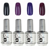 4tlg CH Tränken-weg-Flasche Silber Süßigkeit mischte Farben UV Color Gel Polish Set (Nr.93-96,  15 ml)