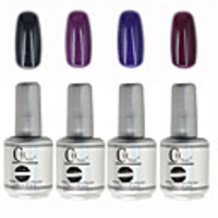 4tlg CH Tränken-weg-Flasche Silber Süßigkeit mischte Farben UV Color Gel Polish Set (Nr.93-96,  15 ml)