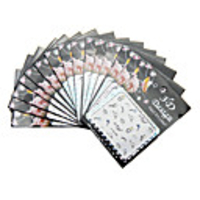 4tlg Multi-Color Plastic Noctilucent Mini Nail Art Dekorationen (4 Stile,  Style No.9-No.12)