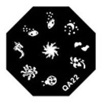 4tlg Nail Art Cartoon Tiere Stamping Stempel Vorlage Plates