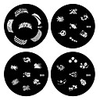 4tlg Nail Art Stempel,  der Bild-Schablonen-Platten B-Serie (Nr.57-60)