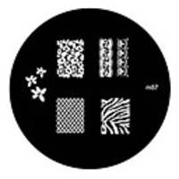 4tlg Nail Art Stempel Stamping Schablone Platte M Series No.4
