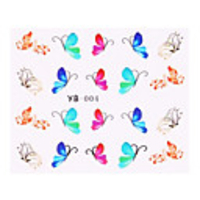 4tlg New Water Transfer Printing Nail Art Stickers Schmetterlinge Series