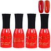 4tlg OV Red Bottle Soak-off UV Gel Set Top Coat Base 2 UV Gel Farbe Builder Gel (No.109-110,  15 ml)