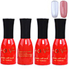 4tlg OV Red Bottle Soak-off UV Gel Set Top Coat Base 2 UV Gel Farbe Builder Gel (No.115-116,  15 ml)