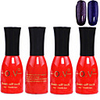 4tlg OV Red Bottle Soak-off UV Gel Set Top Coat Base 2 UV Gel Farbe Builder Gel (No.121-122,  15 ml)