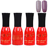 4tlg OV Red Bottle Soak-off UV Gel Set Top Coat Base 2 UV Gel Farbe Builder Gel (No.135-136,  15 ml)