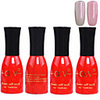 4tlg OV Red Bottle Soak-off UV Gel Set Top Coat Base 2 UV Gel Farbe Builder Gel (No.147-148,  15 ml)
