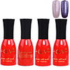 4tlg OV Red Bottle Soak-off UV Gel Set Top Coat Base 2 UV Gel Farbe Builder Gel (No.155-156,  15 ml)