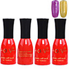4tlg OV Red Bottle Soak-off UV Gel Set Top Coat Base 2 UV Gel Farbe Builder Gel (No.169-170,  15 ml)