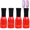 4tlg OV Red Bottle Soak-off UV Gel Set Top Coat Base 2 UV Gel Farbe Builder Gel (No.87-88,  15 ml)