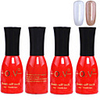 4tlg OV Red Bottle Soak-off UV Gel Set Top Coat Base 2 UV Gel Farbe Builder Gel (Nr.101-102,  15 ml)