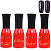 4tlg OV Red Bottle Soak-off UV Gel Set Top Coat Base 2 UV Gel Farbe Builder Gel (Nr.159-160,  15 ml)