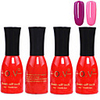 4tlg OV Red Bottle Soak-off UV Gel Set Top Coat Base 2 UV Gel Farbe Builder Gel (Nr.17-18,  15 ml)