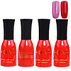 4tlg OV Red Bottle Soak-off UV Gel Set Top Coat Base 2 UV Gel Farbe Builder Gel (Nr.7-8,  15 ml)