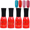 4tlg OV Tränken-weg-Flasche Rot-Süßigkeit mischte Farben UV Color Gel Polish Set (NO.21-24,  15 ml)