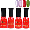 4tlg OV Tränken-weg-Flasche Rot-Süßigkeit mischte Farben UV Color Gel Polish Set (Nr.85-88,  15 ml)