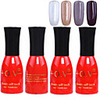 4tlg OV Tränken-weg Red Bottle Süßigkeit mischte Farben UV Color Gel Polish Set (NO.101-104,  15 ml)