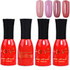 4tlg OV Tränken-weg Red Bottle Süßigkeit mischte Farben UV Color Gel Polish Set (No.41-44,  15 ml)