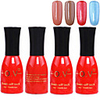 4tlg OV Tränken-weg Red Bottle Süßigkeit mischte Farben UV Color Gel Polish Set (No.89-92,  15 ml)
