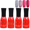 4tlg OV Tränken-weg Red Bottle Süßigkeit mischte Farben UV Color Gel Polish Set (Nr.1-4,  15 ml)