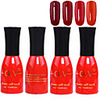 4tlg OV Tränken-weg Red Bottle Süßigkeit mischte Farben UV Color Gel Polish Set (Nr.109-112,  15 ml)