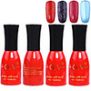 4tlg OV Tränken-weg Red Bottle Süßigkeit mischte Farben UV Color Gel Polish Set (Nr.161-164,  15 ml)