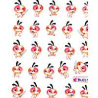 4tlg Wasser Transfer Printing Nail Stickers NO.2 Multi-Pattern