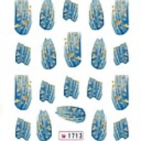 4tlg Wassertransferdruck Cartoon Nagel-Aufkleber NO.1