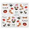 4tlg Water Transfer Printing Nail Art Sticker BOP Sery Mixed-Muster No.1