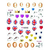 4tlg Water Transfer Printing Nail Art Stickers K Sery Mixed-Muster No.2