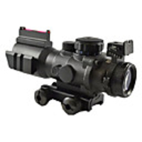 4X32 Tactical Optical Fiber Rot / Grün / Blau-Punkt-Gewehr-Bereich für 20mm Rails Gun