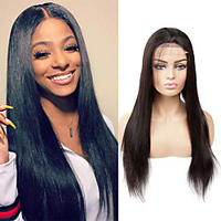 4x4 Verschluss Perücke Spitze Verschluss Perücke gerade Spitze vorne Perücke Remy Spitze Perücke brasilianische Menschenhaar Perücke Verschluss Perücke Lightinthebox