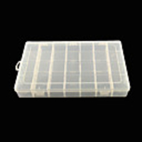 4x7 Clear Plastic Nail Art Tip Aufbewahrungsbehälter-Kasten-Tool (35 22 4, 8)