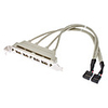 4xUSB 2.0 Female PCI-Kabel für PC (0, 3 M)