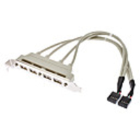 4xUSB 2.0 Female PCI-Kabel für PC (0, 3 M)