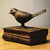 7 "-Retro-Art-Vogel Buchstütze Typ Polyresin Sammler