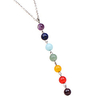 7 Chakra Lava Rock Stein Halskette Perlen Yoga Reiki Heilung Energie ausgleichende Halskette Lightinthebox