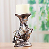 7 "Country Style Horse Typ Polyresin Kerzenhalter