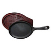 7 "Durchmesser Cast Iron Grill Pfannen mit Griff,  W18cm x L25cm x H3cm